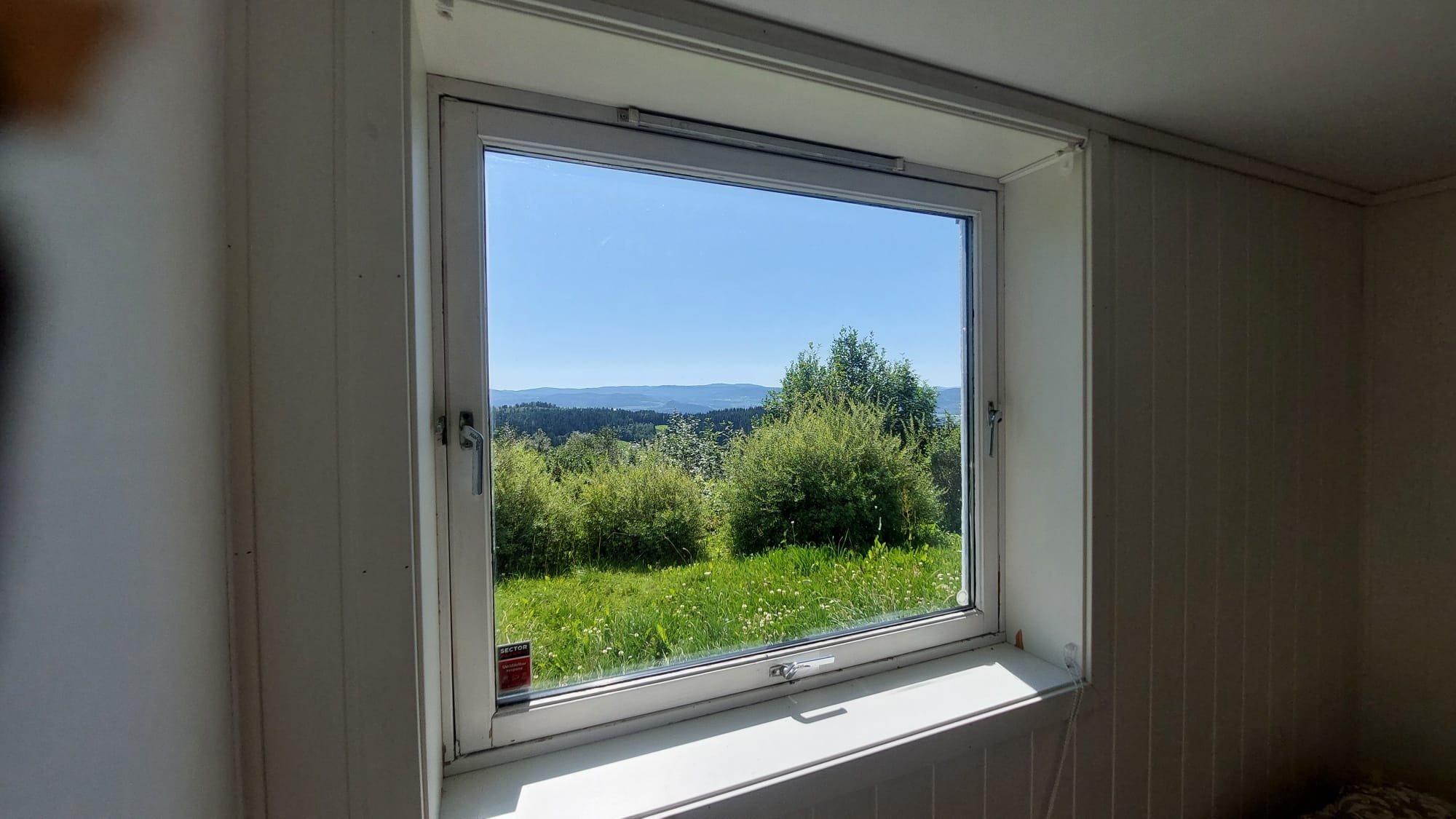 Utsikt fra soverom 2